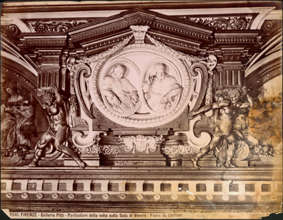 Firenze - Galleria Pitti - Particolare della volta nella Sala di Venere di Pietro da Cortona