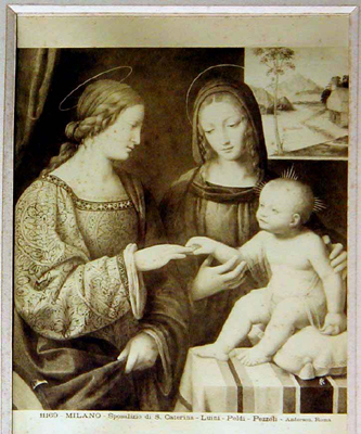 Sposalizio di S. Caterina, Luini