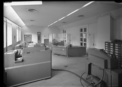Interno ufficio della fabbrica di cappelli Borsalino ad Alessandria
