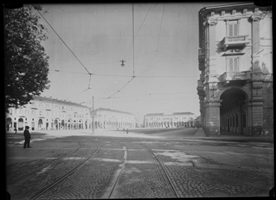 Scorcio su piazza Garibaldi ad Alessandria