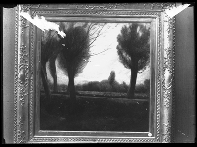 Paesaggio a olio dipinto da Pellizza da Volpedo