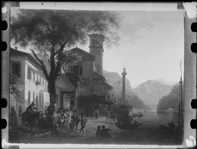 Il cantastorie dipinto a olio di G. Migliara