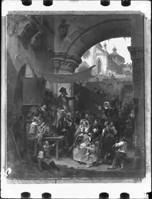 Il Dottor Dulcamara, dipinto a olio di G. Migliara