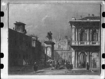Interno di chiesa, dipinto di G. Migliara