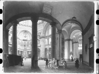 Interno di chiesa, dipinto di G. Migliara