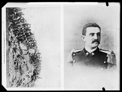 Fotoriproduzioni relative a ritratto del Cap. Franzini e battaglia