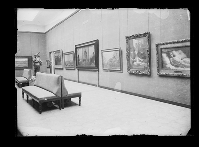 Sala espositiva della mostra dell'ottocento ad Alessandria
