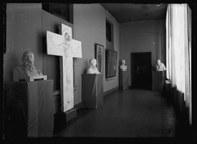 Sala espositiva della mostra dell'ottocento ad Alessandria