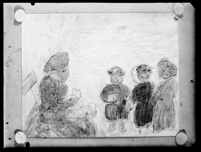 Disegno a matita di Pellizza da Volpedo