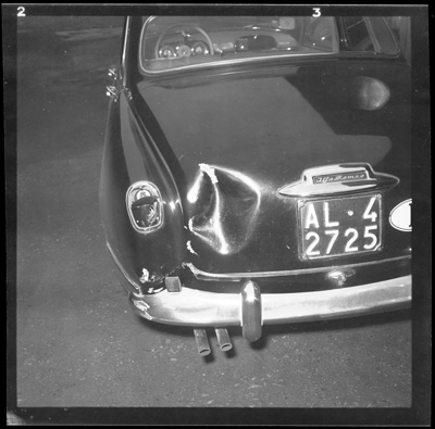Automobile sinistrata in incidente stradale ad Alessandria