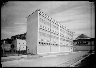Veduta di scorcio del laboratorio antitubercolare di Alessandria