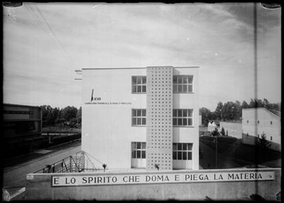 Veduta laterale del laboratorio antitubercolare di Alessandria