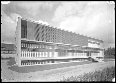 Veduta di scorcio del dispensiario di Alessandria