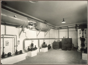 Alessandria - Sanatorio Teresio Borsalino - interno:  locale caldaie