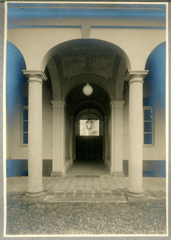 Alessandria - Casa di riposo di corso Lamarmora: atrio d'ingresso