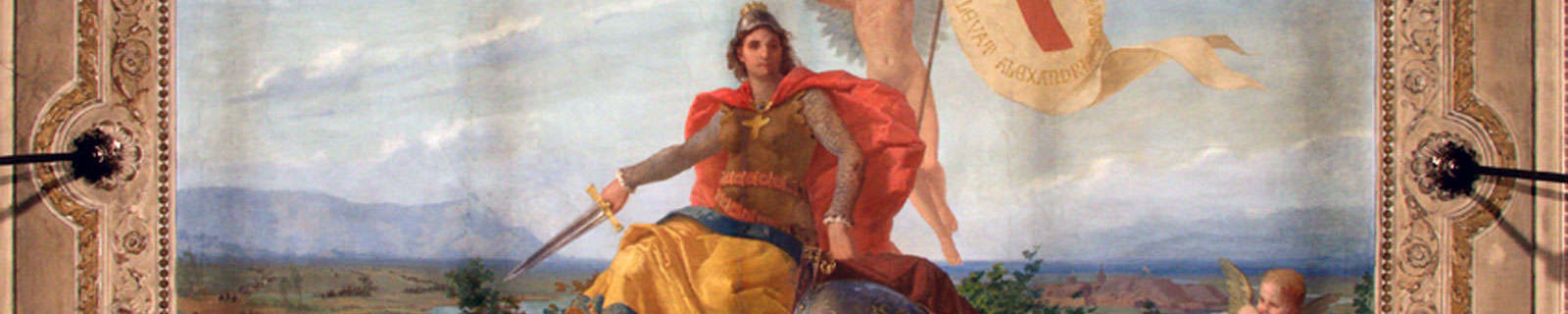 Immagine di testata: parziale affresco di "Alessandria" in sala Giunta